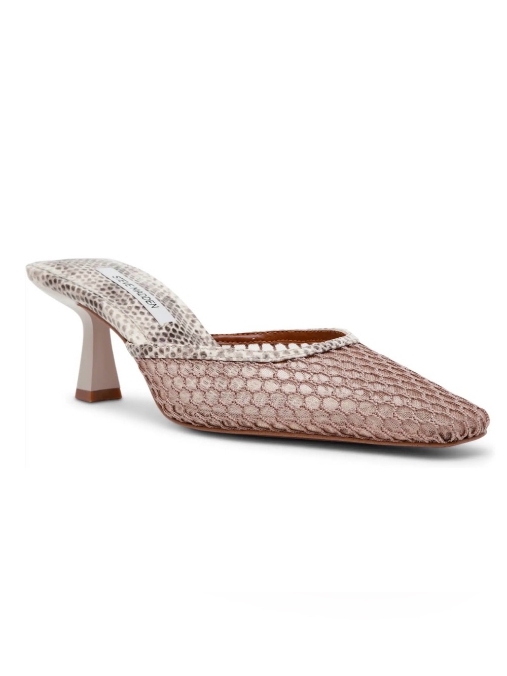 Steve Madden I Alyse Textured Mesh Pointed Heel Mules